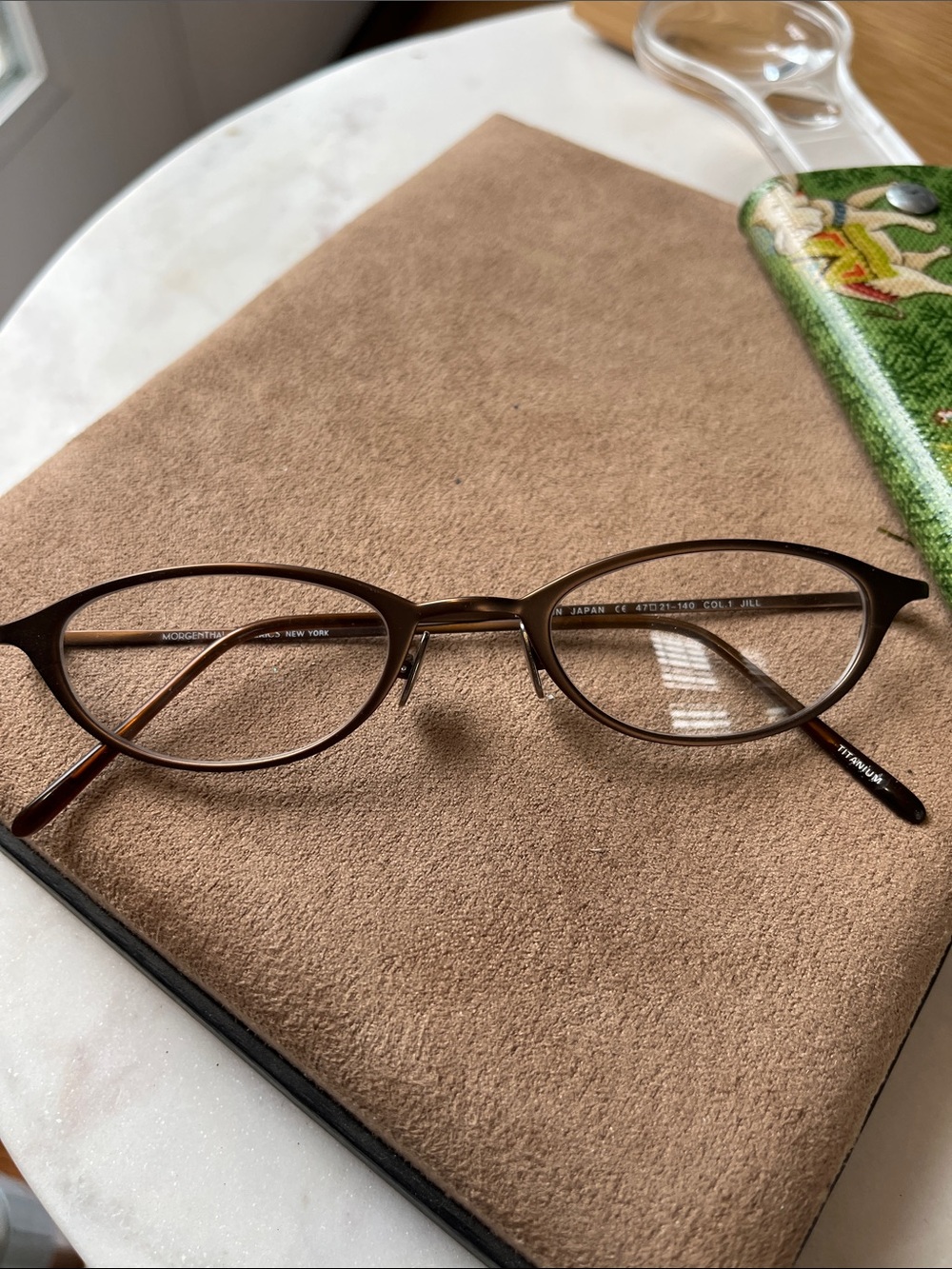Rare Vintage Morgenthal Frederics Jill Col 1 titanium brushed copper brwn
